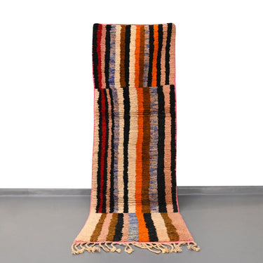 Moroccan Vintage Runner Rug 2.6 x 8.1 feet / 81 x 248 cm - Ettilux Home